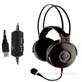 7.1 Surround Sound PC Gaming Headset Computer USB stereoLED logo light headphones with detachable mic